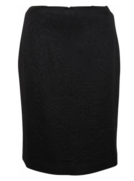 Rok zwart paisley