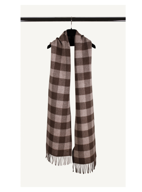 Shawl double face beige taupe