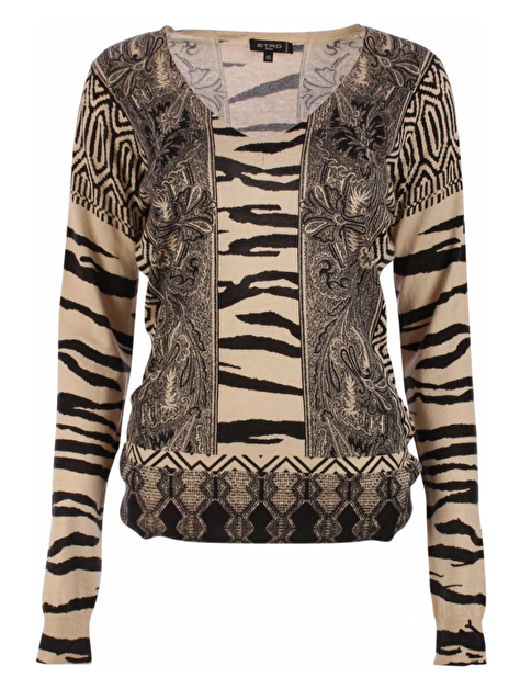 pull dierenprint v hals