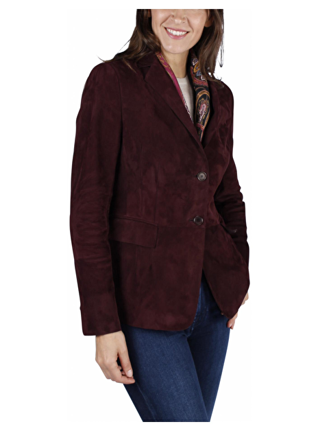Blazer suede bordeaux