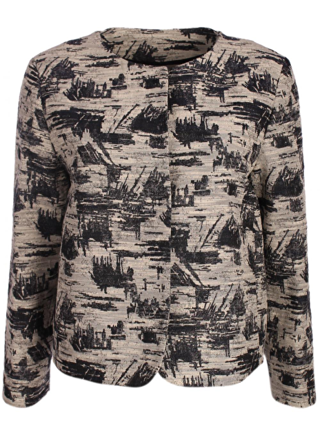 jasje drukkers en steekzakken blauw wit print