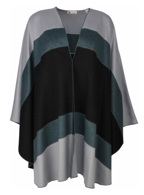 Cape petrol blauw en zwart