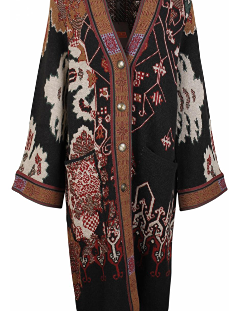 Vest multicolor kimono style