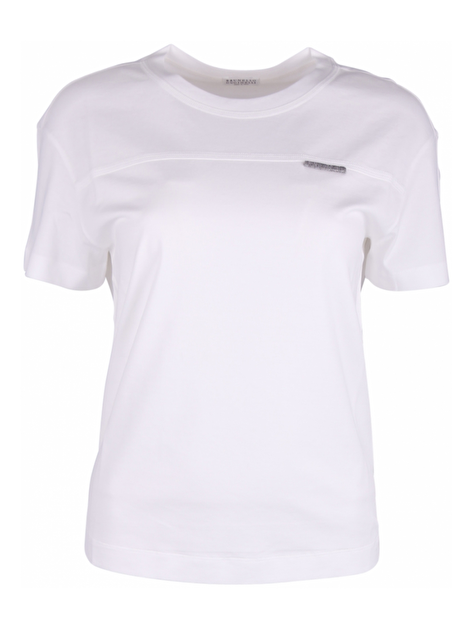 Shirt wit detail zilverglitter