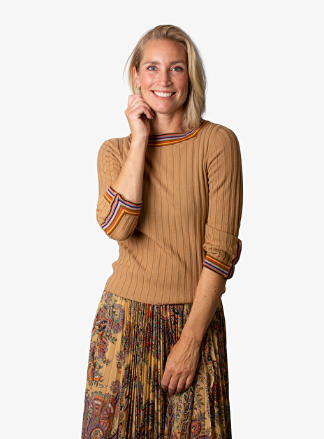 Pull camel met streep biezen