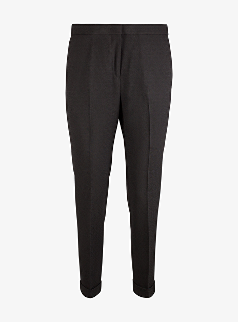 Pantalon wol crepe zwart