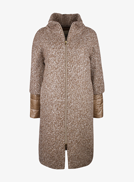 Jas tweed met step camel