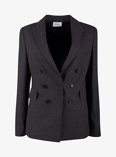 Broekpak dot dessin zwart grijs