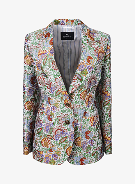 Blazer gebloemd multicolor