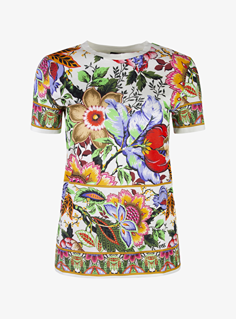 T shirt bloemen multicolor