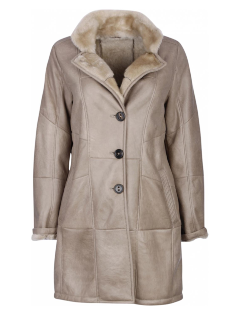 lammy coat licht beige/taupe