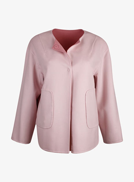 Jas kort reversible roze