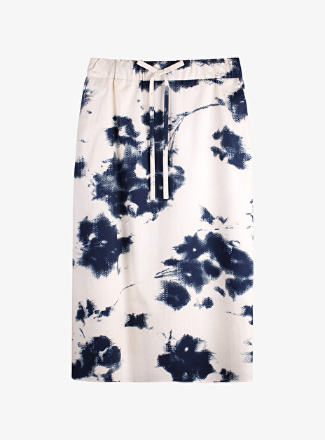 Rok astro wit blauw dessin