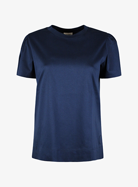 Shirt petrol blauw pofmouw