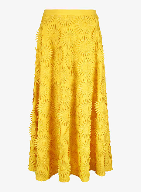 Rok geel met zonnebloemen