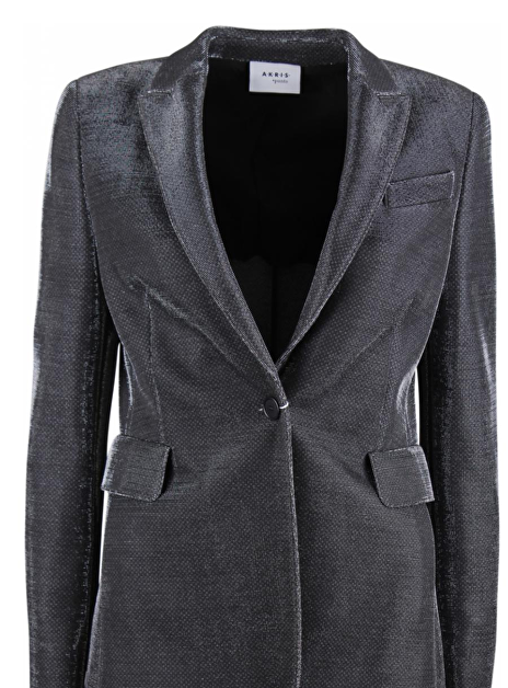 Blazer metallic zilver