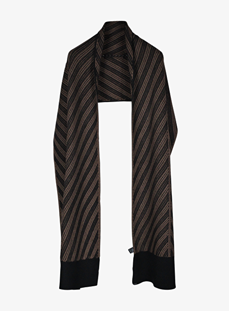 Shawl chevron zwart bruin