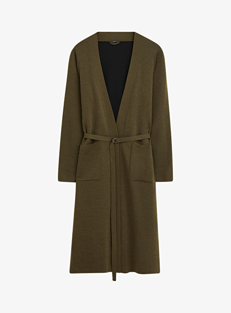 Vest lang groen zwart