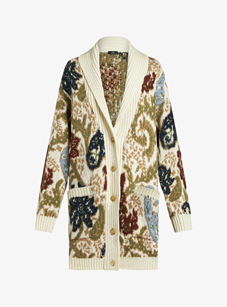 vest knitted wol offwhite color