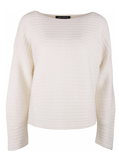 Pull Ada cashmere ribbel structuur offwhite