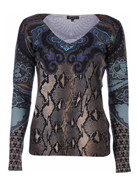 pull print blauw bruin