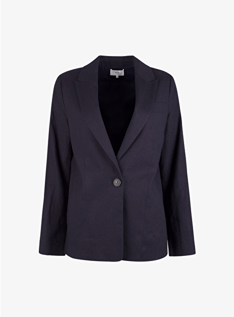 Blazer linnenmenging blue black
