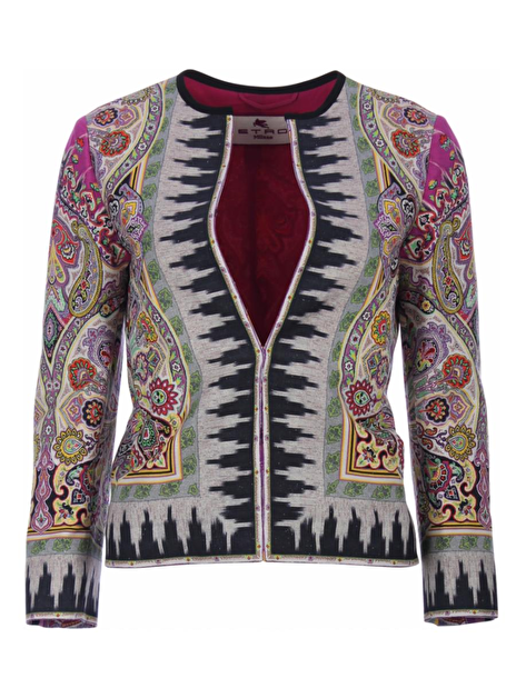 blazer dessin fuchsia