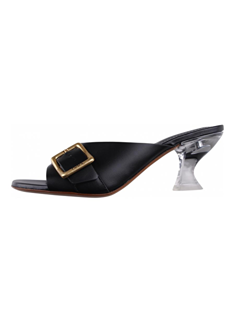 Sandalette muiltje met kunststof hak