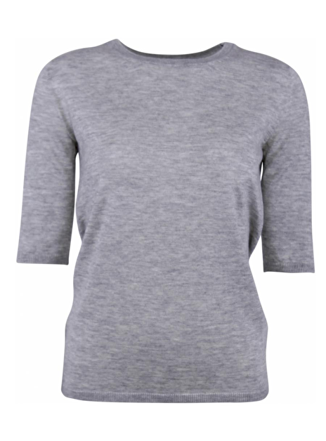 Pull cashmere grijs melange