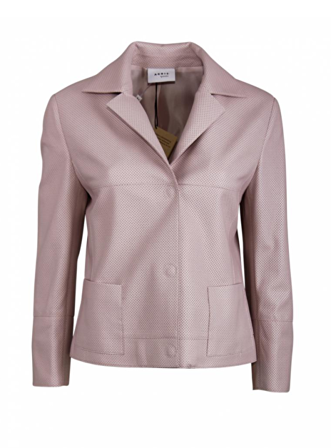 Blazer leder geperforeerd roze