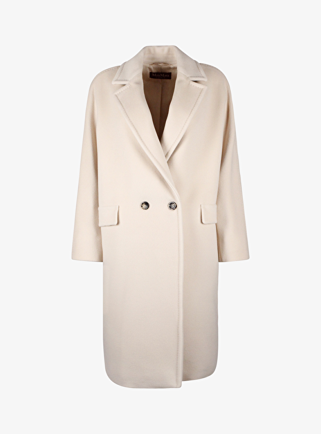 Jas cocco wol roomwit beige