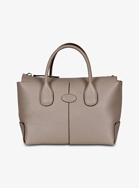 Dbs shopping taupe structuur leder