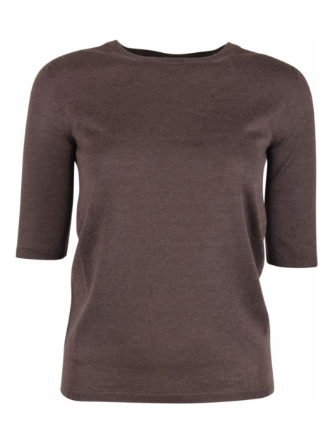 Pull Lyv cashmere ronde hals taupe