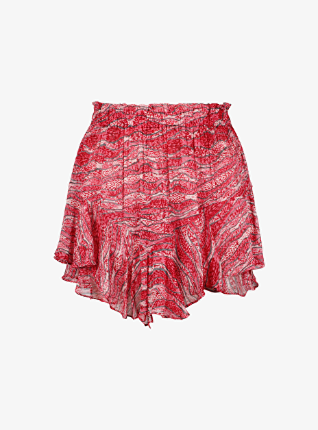 Short sornel rood dessin