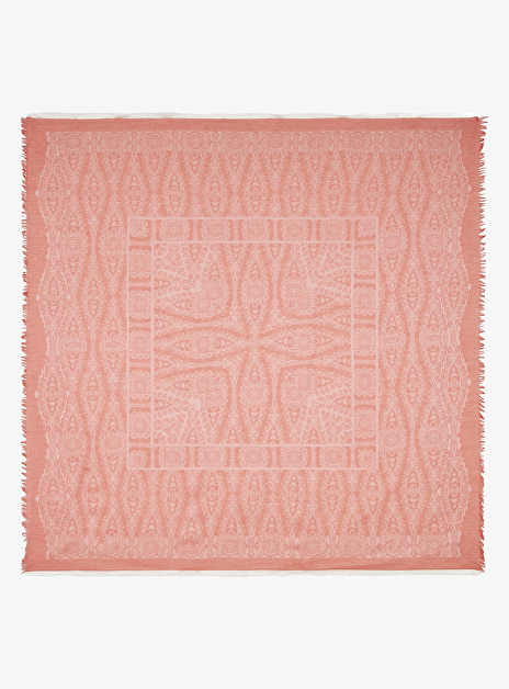 Shawl rood ton sur ton ingeweven print