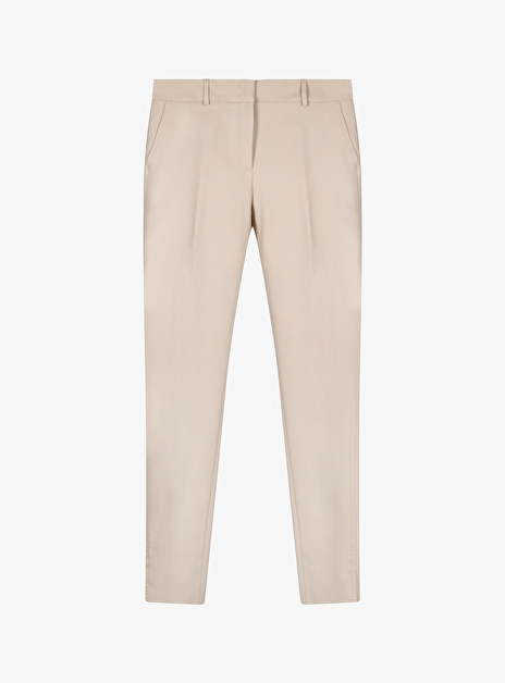 Pantalon katoen viscose beige