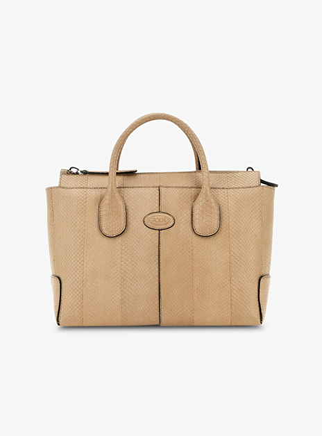 Dsb shopping beige slangenleder