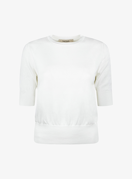 Pull Land wit ronde hals