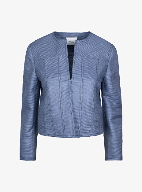 Blazer blauw ronde hals