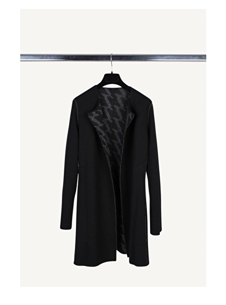 Vest zwart antraciet double face