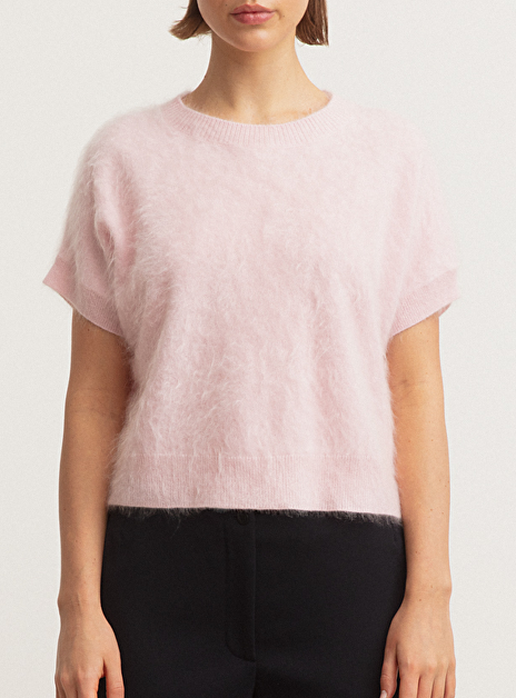 Pull macon roze brushed cashmere