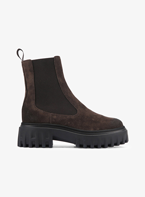 Chelseaboot h700 bruin suede