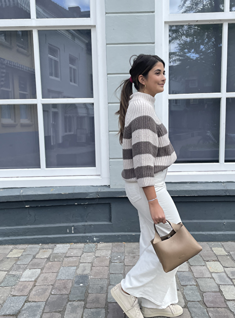 Fallou stripes taupe beige