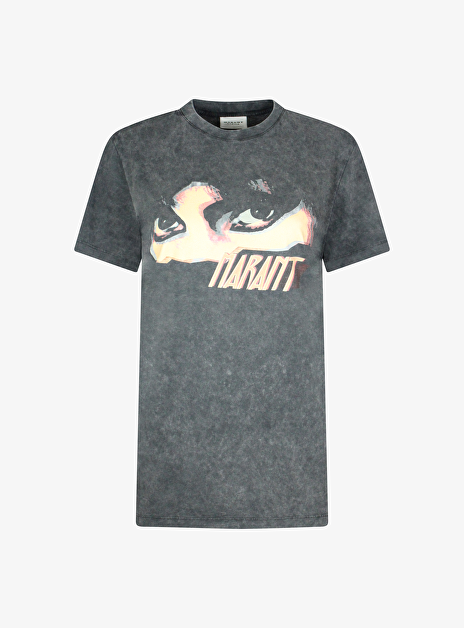 Shirt zoeline faded zwart met opdruk