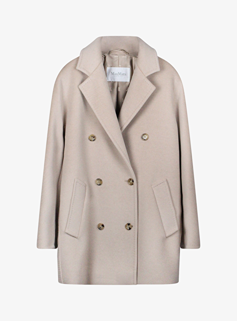 Jas rebus beige kort wol