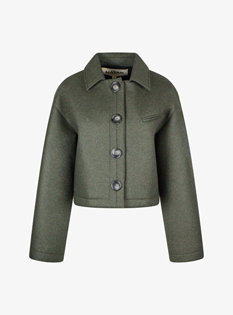 Blazer dylan wol scuba groen