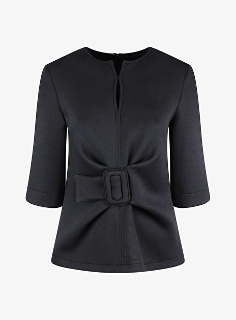 Top Dacia scuba serge zwart