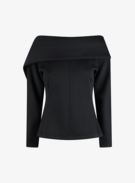 Top daisy scuba serge zwart