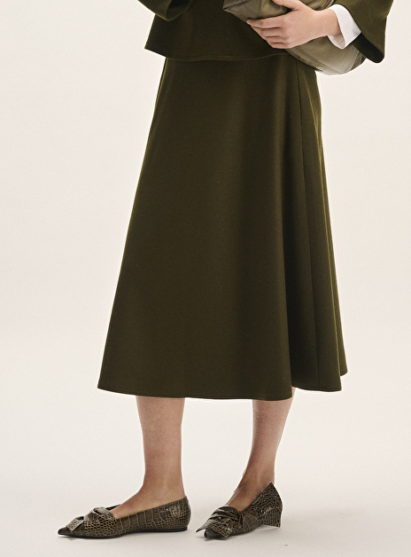 Rok dublin wol groen