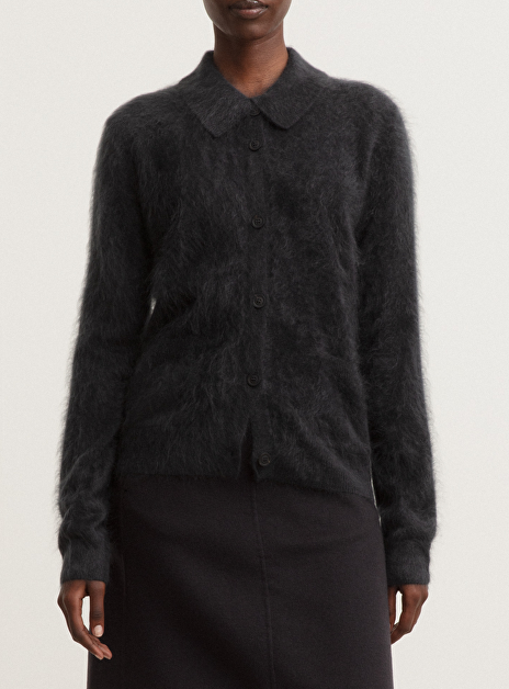 Polo elyn brushed cashmere antraciet
